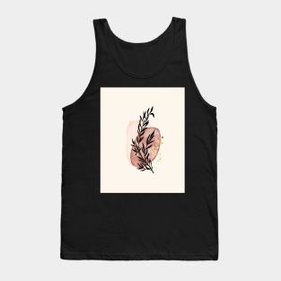 Abstract Art Minimal Plant Tank Top